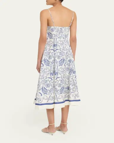 Simkhai Analise Bustier Midi Dress | Thumbnail 3 Simkhai Analise Bustier Midi Dress | Thumbnail 3