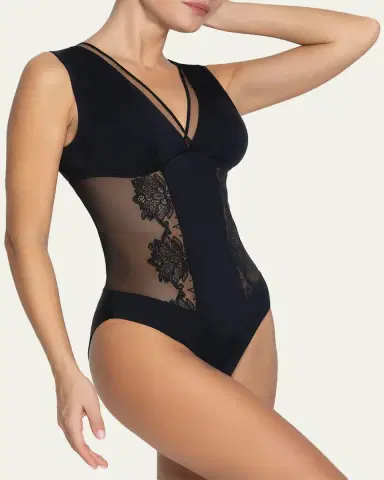 Lise Charmel Diva Glamour Embroidered Tulle Bodysuit | Thumbnail 2 Lise Charmel Diva Glamour Embroidered Tulle Bodysuit | Thumbnail 2