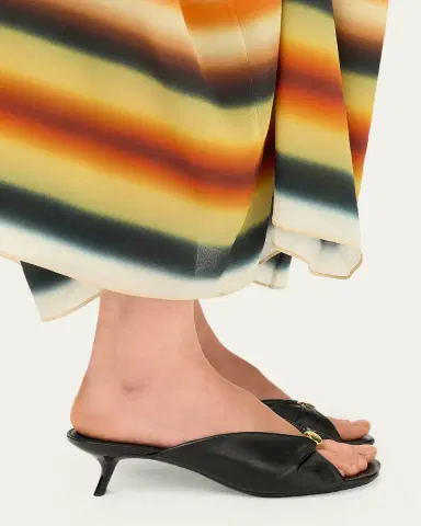 Loewe x Paula's Ibiza 45mm Pebble Soft Leather Slide Sandals | Thumbnail 2 Loewe x Paula's Ibiza 45mm Pebble Soft Leather Slide Sandals | Thumbnail 2