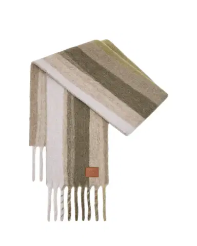 Loewe Alpaca Wool-Blend Jacquard Stripe Scarf | Thumbnail 1 Loewe Alpaca Wool-Blend Jacquard Stripe Scarf | Thumbnail 1