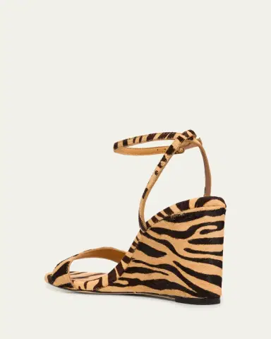 Loeffler Randall 90mm Zebra-Printed Calf Hair Ankle-Strap Sandals | Thumbnail 2