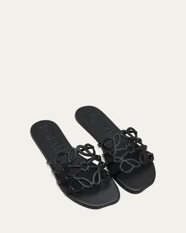 Loewe x Paula's Ibiza Petal Leather Anagram Slide Sandals | Thumbnail 5