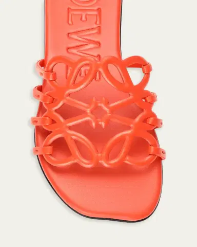 Loewe x Paula's Ibiza Petal Leather Anagram Slide Sandals | Thumbnail 7