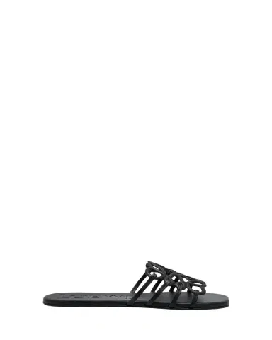 Loewe x Paula's Ibiza Petal Leather Anagram Slide Sandals | Thumbnail 1
