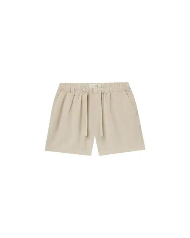 FRAME Men's Canvas Mid-Length Drawstring Shorts
