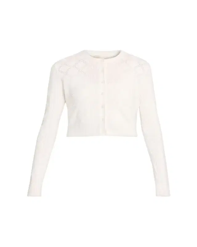 Laken Pointelle-Knit Cardigan