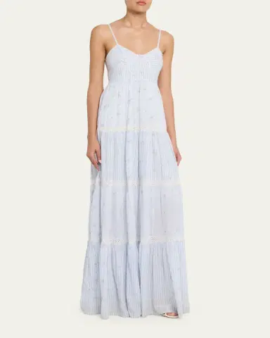 LoveShackFancy Story Floral Cotton Maxi Dress | Thumbnail 4 LoveShackFancy Story Floral Cotton Maxi Dress | Thumbnail 4