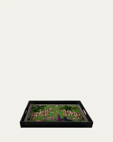 Ortigia Giraffe Lacquered Square Tray | Thumbnail 2 Ortigia Giraffe Lacquered Square Tray | Thumbnail 2