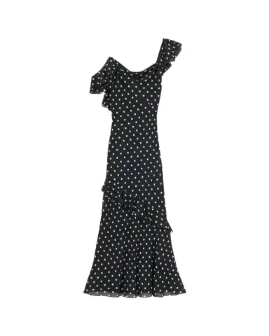Self-Portrait Polka Dot Georgette Maxi Dress | Thumbnail 1 Self-Portrait Polka Dot Georgette Maxi Dress | Thumbnail 1