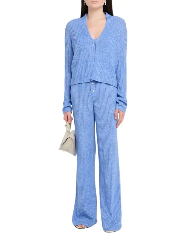 Ribbed Everywear Cashmere Pants