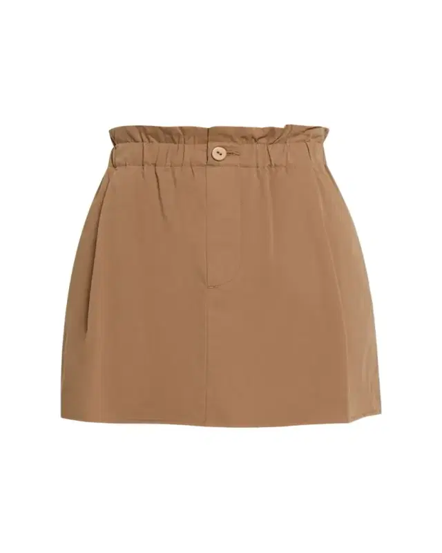 Vince Mid-Rise Cotton Mini Skirt