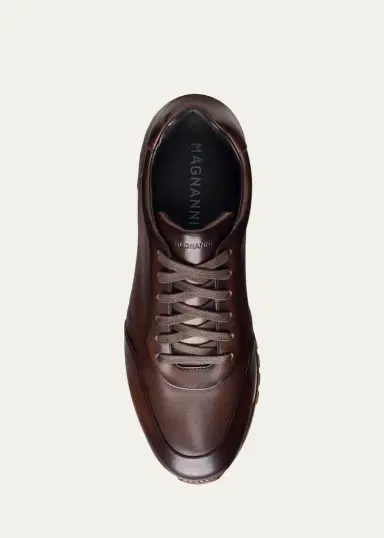 Magnanni Men's Ibiza II Leather Low-Top Sneakers | Thumbnail 3 Magnanni Men's Ibiza II Leather Low-Top Sneakers | Thumbnail 3