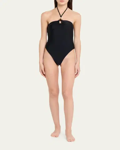 Ramy Brook Marjorie Ring Halter One-Piece Swimsuit | Thumbnail 2 Ramy Brook Marjorie Ring Halter One-Piece Swimsuit | Thumbnail 2
