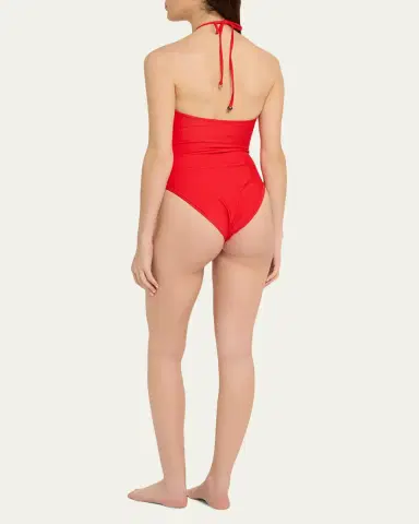 Ramy Brook Marjorie Ring Halter One-Piece Swimsuit | Thumbnail 6 Ramy Brook Marjorie Ring Halter One-Piece Swimsuit | Thumbnail 6
