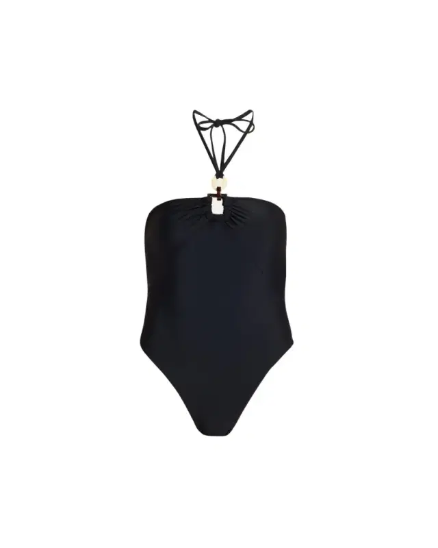 Marjorie Ring Halter One-Piece Swimsuit