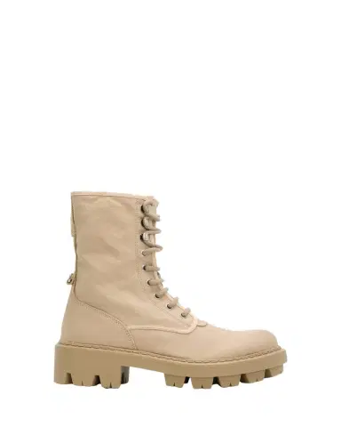 Prada Canvas Ankle Combat Boots | Thumbnail 1 Prada Canvas Ankle Combat Boots | Thumbnail 1