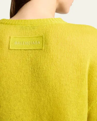 Balenciaga Cashmere Open-Knit Crop Sweater | Thumbnail 5 Balenciaga Cashmere Open-Knit Crop Sweater | Thumbnail 5