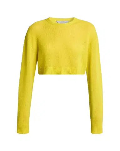 Balenciaga Cashmere Open-Knit Crop Sweater | Thumbnail 1 Balenciaga Cashmere Open-Knit Crop Sweater | Thumbnail 1