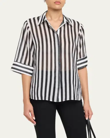Kobi Halperin Jolie Striped Cotton Blouse | Thumbnail 4 Kobi Halperin Jolie Striped Cotton Blouse | Thumbnail 4