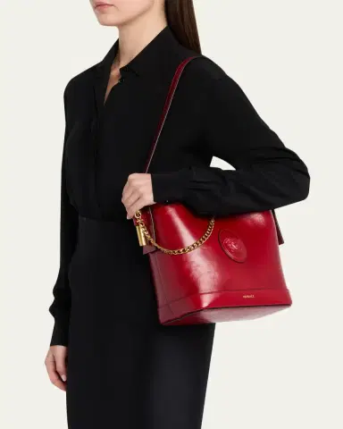 Versace Medusa Leather Bucket Bag | Thumbnail 2 Versace Medusa Leather Bucket Bag | Thumbnail 2