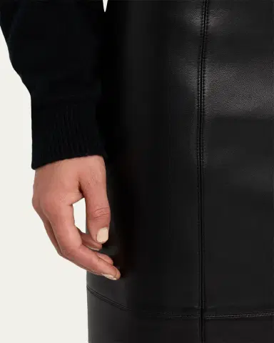 A.L.C. Marta Leather Midi Skirt | Thumbnail 5