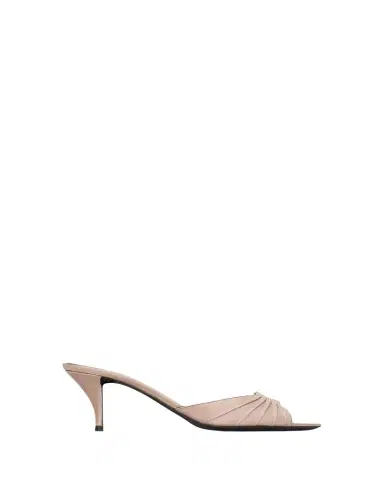 Saint Laurent 75mm Corvara YSL Leather Mule Pumps | Thumbnail 1 Saint Laurent 75mm Corvara YSL Leather Mule Pumps | Thumbnail 1
