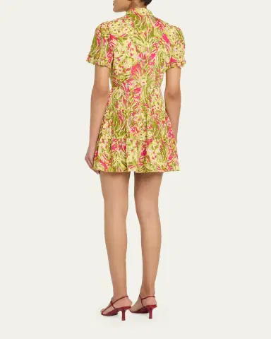 Cinq à Sept Kari Daisy Swirl Mini Dress | Thumbnail 3 Cinq à Sept Kari Daisy Swirl Mini Dress | Thumbnail 3