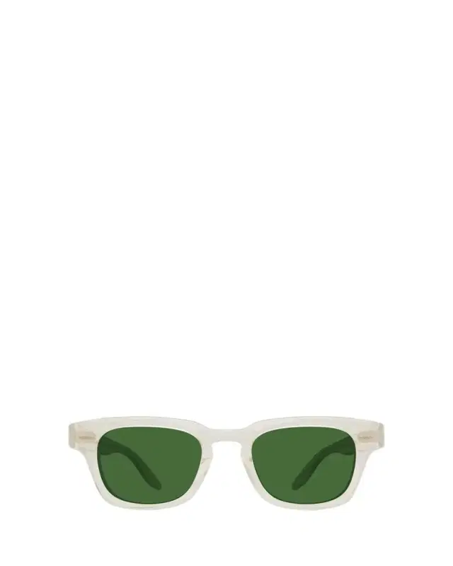 Barton Perreira Men's Keyhole-Bridge Transparent Acetate Square Sunglasses
