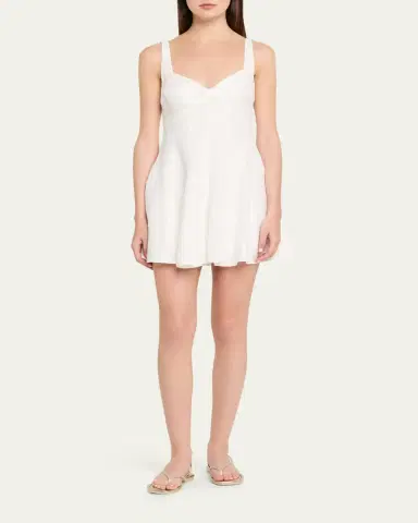 LoveShackFancy Nabi Linen Mini Dress | Thumbnail 2