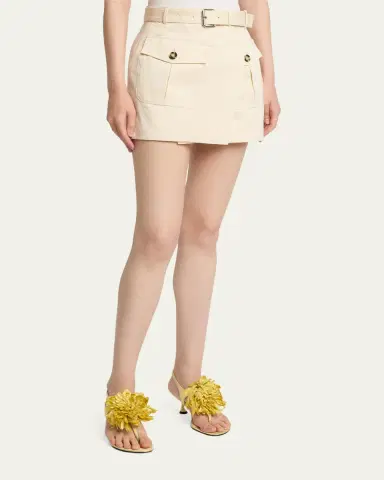 Proenza Schouler Bruni Belted Mini Utility Skirt | Thumbnail 4 Proenza Schouler Bruni Belted Mini Utility Skirt | Thumbnail 4