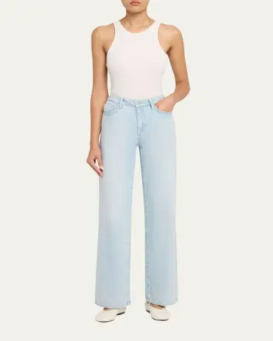 L'Agence Scottie High-Rise Wide-Leg Denim jeans | Thumbnail 2