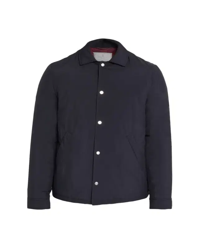 Brunello Cucinelli Men's Modern Fit Snap-Front Shirt Jacket