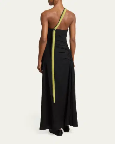 Proenza Schouler Sirena Ruched One-Shoulder Dress | Thumbnail 3 Proenza Schouler Sirena Ruched One-Shoulder Dress | Thumbnail 3