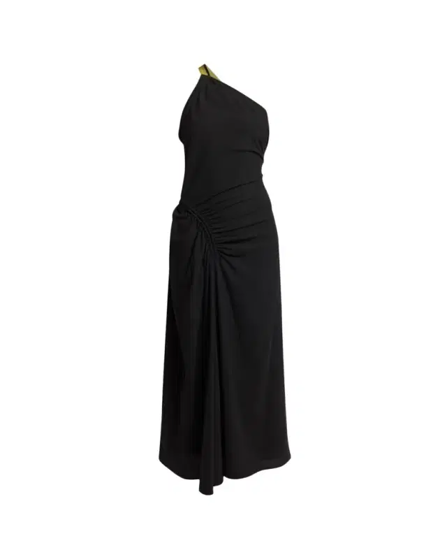 Proenza Schouler Sirena Ruched One-Shoulder Dress