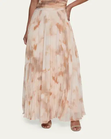 L'Agence Torin Pleated Chiffon Maxi Skirt | Thumbnail 4 L'Agence Torin Pleated Chiffon Maxi Skirt | Thumbnail 4
