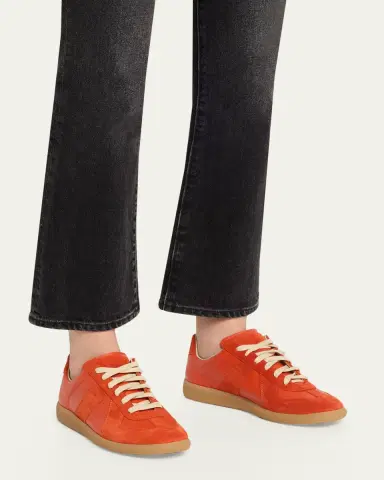 Maison Margiela Replica Suede & Leather Sneakers | Thumbnail 6