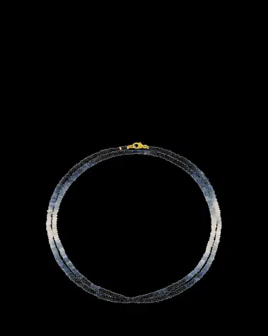JIA JIA Ombre Blue Sapphire Double-Strand Necklace | Thumbnail 2