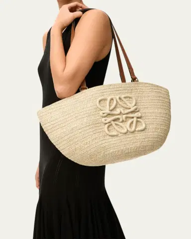 Loewe x Paula's Ibiza Extra Large Eclipse Basket Bag in Raffia and Calfskin | Thumbnail 5 Loewe x Paula's Ibiza Extra Large Eclipse Basket Bag in Raffia and Calfskin | Thumbnail 5