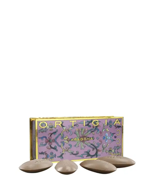 ORTIGIA Aragona Olive Oil Soap Box, 4 x 1.4 oz.