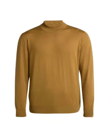 Kiton Men's 14-Micron Wool Mock Neck Sweater | Thumbnail 1 Kiton Men's 14-Micron Wool Mock Neck Sweater | Thumbnail 1