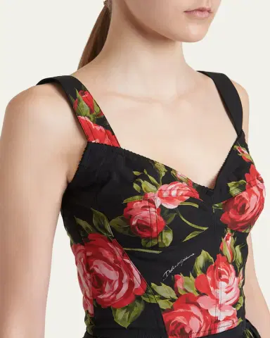 Dolce & Gabbana Floral-Print Corset Top | Thumbnail 5