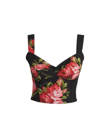 Dolce & Gabbana Floral-Print Corset Top | Thumbnail 1
