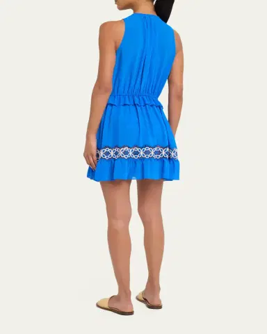 Ramy Brook Gwendolyn Embroidered Coverup Mini Dress | Thumbnail 3