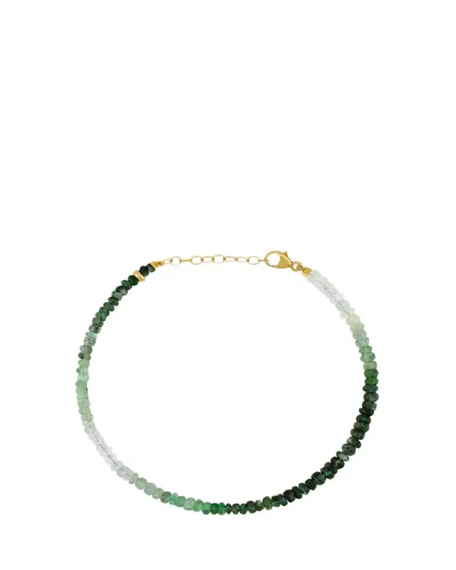 Ombré Emerald Beaded Bracelet