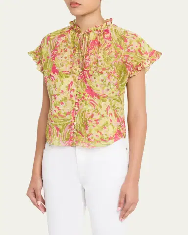 Cinq à Sept Jeni Daisy Swirl Top | Thumbnail 4 Cinq à Sept Jeni Daisy Swirl Top | Thumbnail 4