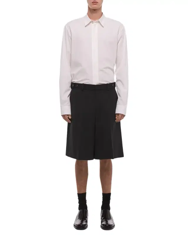 Men 's HL001 Wool Waistband-Tab Shorts