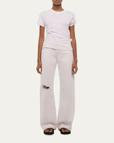 Helmut Lang Asymmetric Knotted Baby Tee | Thumbnail 2
