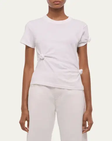 Helmut Lang Asymmetric Knotted Baby Tee | Thumbnail 4