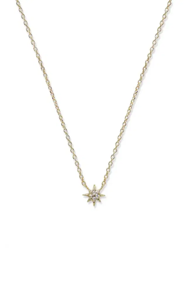 Micro Aztec North Star Necklace