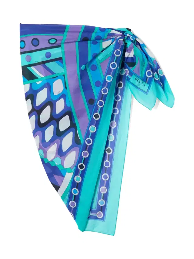 PUCCI Vivara Print Cotton Sarong